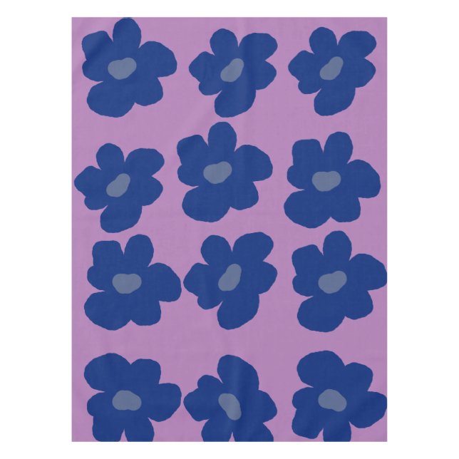 Nappe Fleurs hippies bleues (Devant)