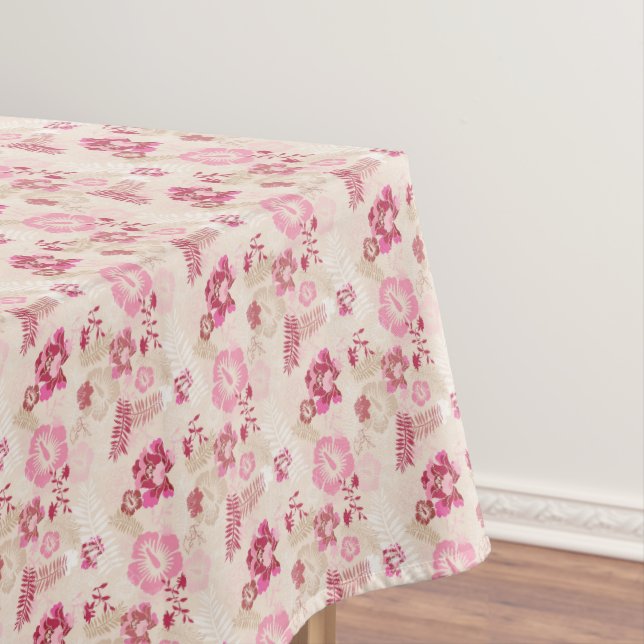 Nappe Fleurs modernes roses mignonnes motif Haut basket (In Situ)