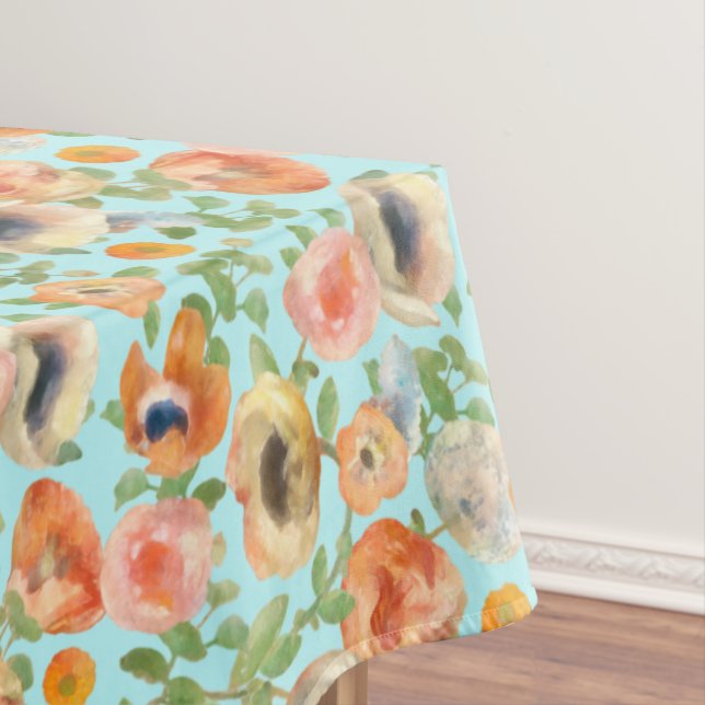 Nappe Fleurs oranges de printemps (In Situ)