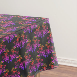 Nappe Fleurs Roses tendues Motif Couleurs Abstraites