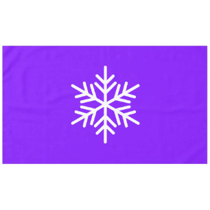 Nappe Flocon De Neige Nordique Sophistiqué Sur Violet Cl