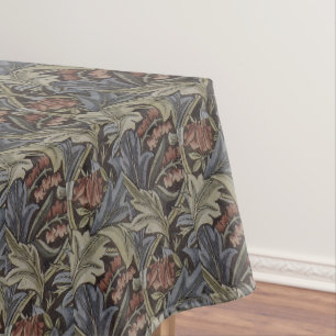 Nappe Floral bleu rose Vintage William Morris Bluebell