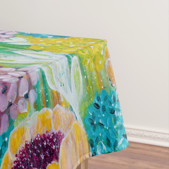 Nappe florale à motif de symphonie d'hortensias et (In Situ)
