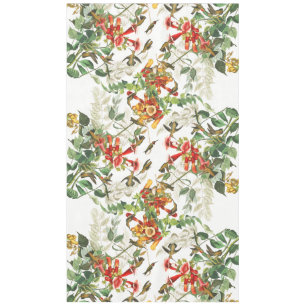 Nappe florale animale d'oiseaux de colibri