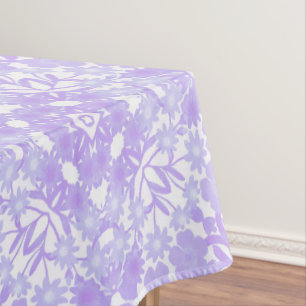 Nappe florale de jardin pourpre bleu