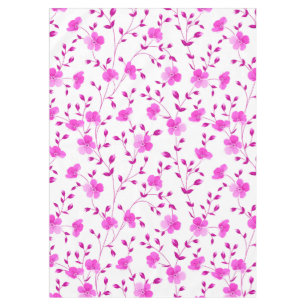 Nappe florale élégante à motif de pâquerette rose