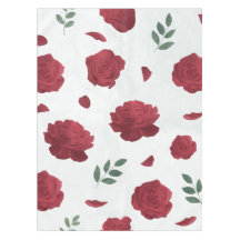 Nappe florale rose