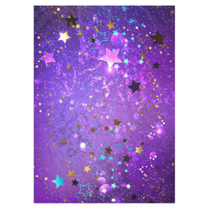 Nappe Fond en feuille de papier violet avec des étoiles