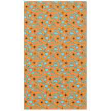 Formes atomiques MCM Turquoise sur orange
