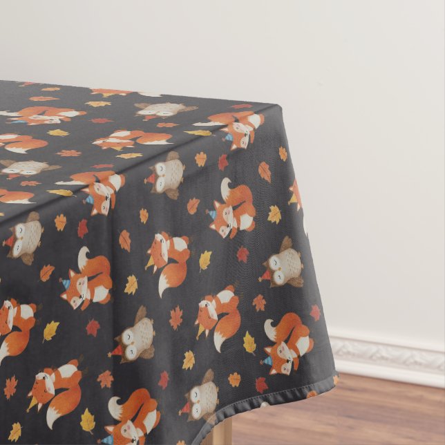 Nappe Foxes and Owl Woodland Fall Kids Birthday  (In Situ)