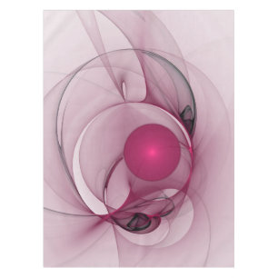 Nappe Fractale Balançant, Art Abstrait Moderne Rose de B