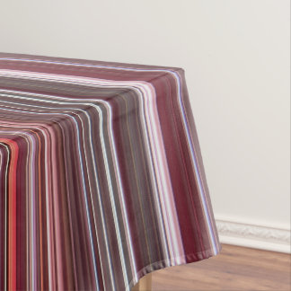 Nappe Framboise sauvage rouge, rose et bordeaux rayé