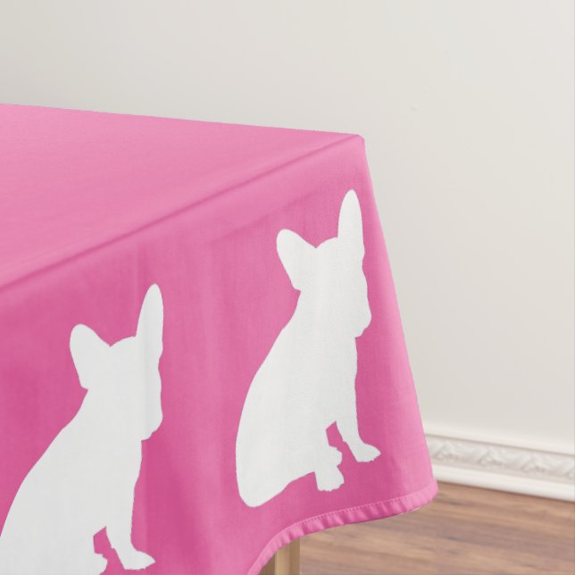 Nappe Français Baby shower Buldog Français Rose (In Situ)