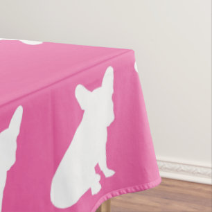 Nappe Français Baby shower Buldog Français Rose