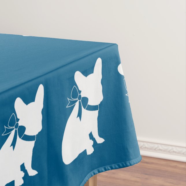 Nappe Français Baby shower Bulldog Français Frenchie Blu (In Situ)