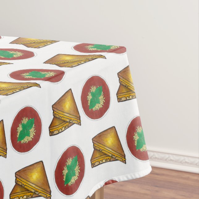 Nappe Fromage grillé Sandwich Soupe de tomate Foie (In Situ)