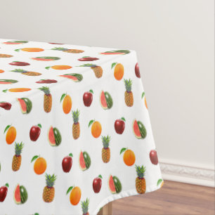 Nappe Fruits assortis sur fond blanc