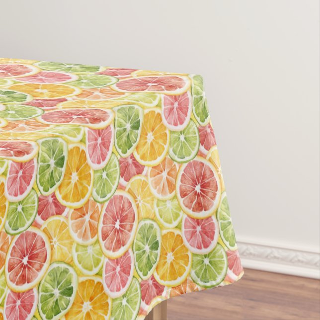 Nappe Fruits Citriques Lime Citron Orange Pamplemousse (In Situ)