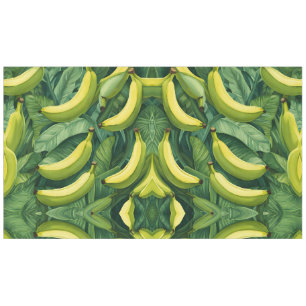 Nappe Fruits de banane et feuilles Humeur tropicale 