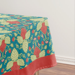 Nappe Fruits et fleurs du jardin de fraises