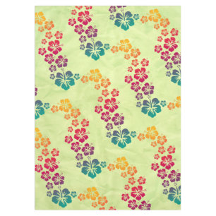 Nappe Funny Hibiscus tropicaux fleurit + votre arrière -