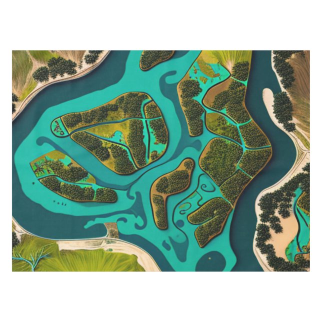 Nappe Futuristic Marshlands (Devant (Horizontal))