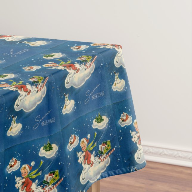 Nappe Garçon de Noël Rétro Vintage (In Situ)