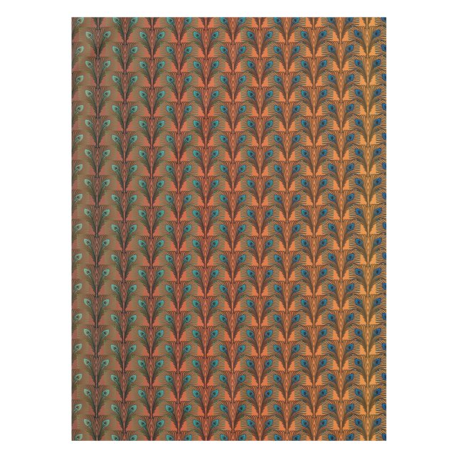 Nappe Gatsby Grandes plumes design art déco (Devant)