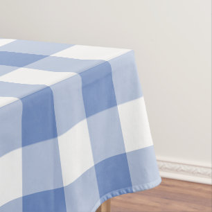 Nappe Gingham à carreaux bleu barbeau
