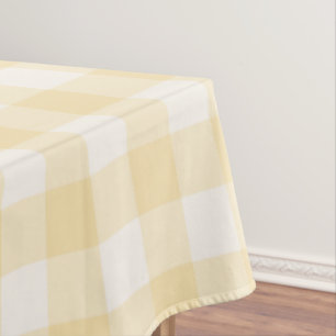Nappe Gingham carreauté jaune ensoleillé