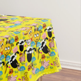 Nappe Girafe Jaune Éléphant Cochon Chien