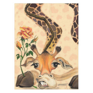 Nappe Girafe romantique - Gentleman - Amusant