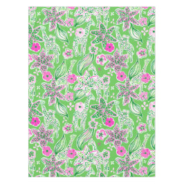 Nappe Giraffes Preppy Lily Rose Vert