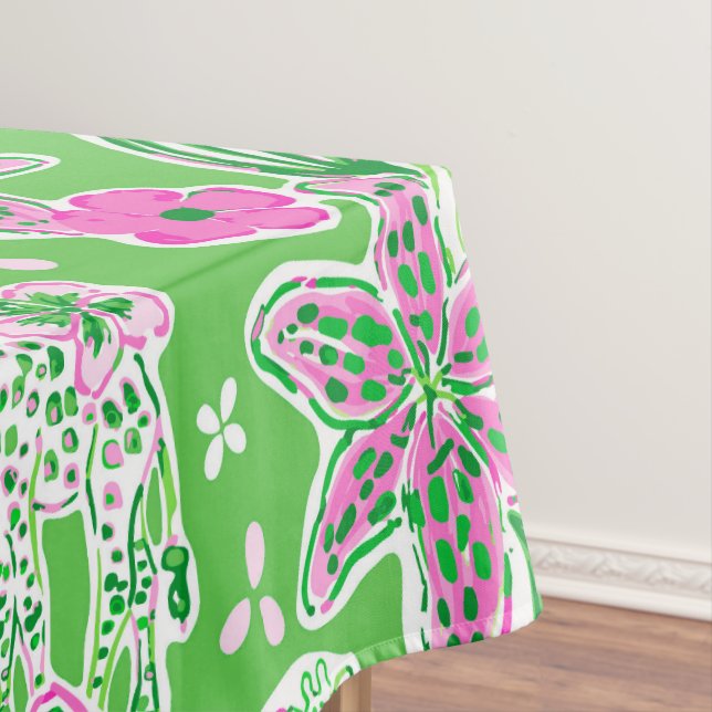 Nappe Giraffes Preppy Lily Rose Vert (In Situ)