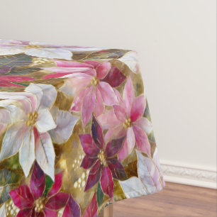 Nappe Gold Burgundy Bronze rose Rouge blanc Poinsettia