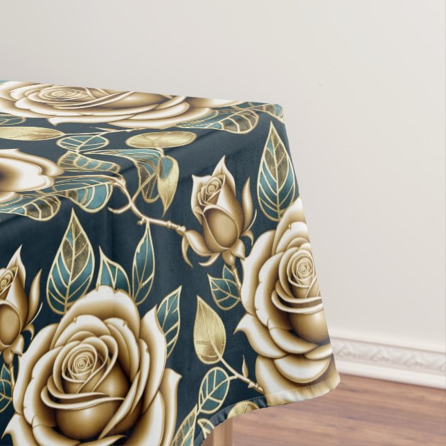 Nappe Golden Roses With a Metallic Finish (In Situ)