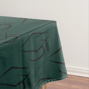 Nappe Graduation 2024 Casquette Motif noir et vert