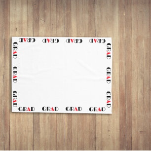 Nappe Graduation rouge noir moderne