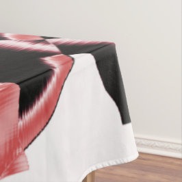 Nappe Gravures saumons et noires, cassettes détruites su