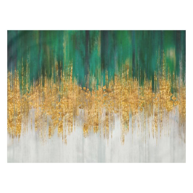 Nappe Green and gold motion abstract (Devant (Horizontal))