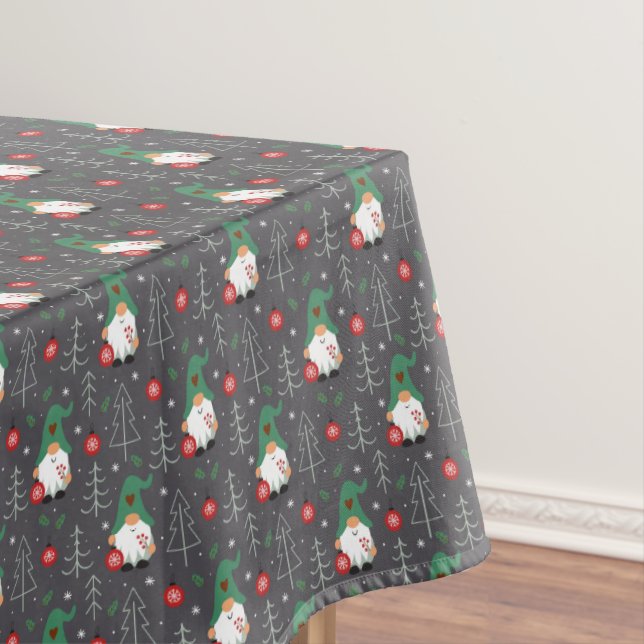 Nappe Green Gnome Arbre de Noël Motif (In Situ)