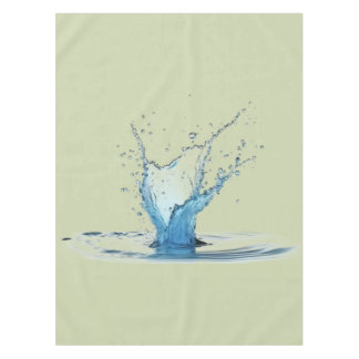 Nappe Green Tablecloth with Water Drop Impact