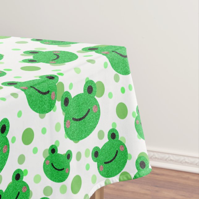 Nappe Grenouille 1er anniversaire p`Party Froggy Green D (In Situ)