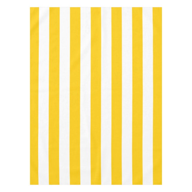 Nappe Grilles Verticales Jaune Et Blanc Gratté (Devant)
