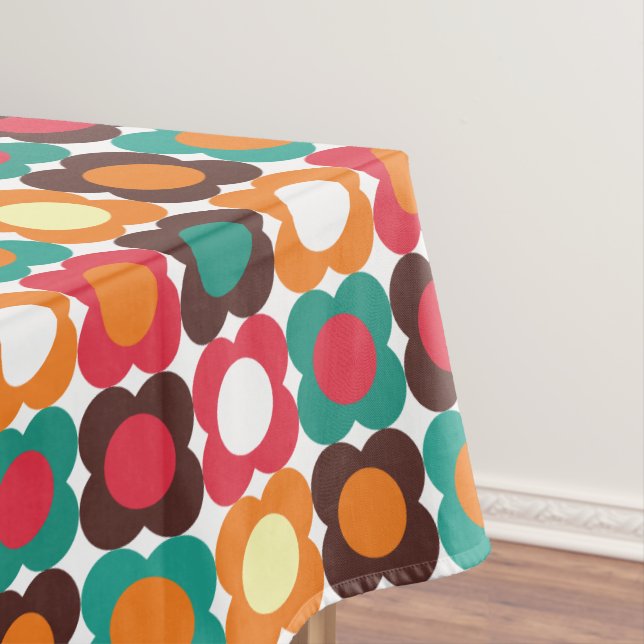 Nappe Groovy 70s Retro Flower Pattern | Bold Boho Floral (In Situ)