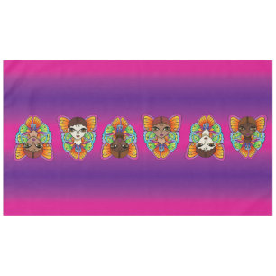 Nappe Gros yeux et ailes papillon