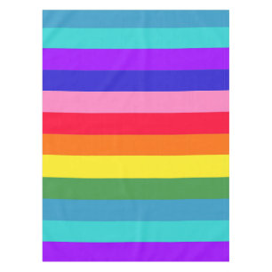 Nappe Grosses bandes de couleurs arc-en-ciel