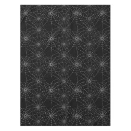 Nappe Halloween Araignées noires et blanches Webs Cobweb