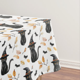 Nappe Halloween Chat noir Motif - Chat de cuisine