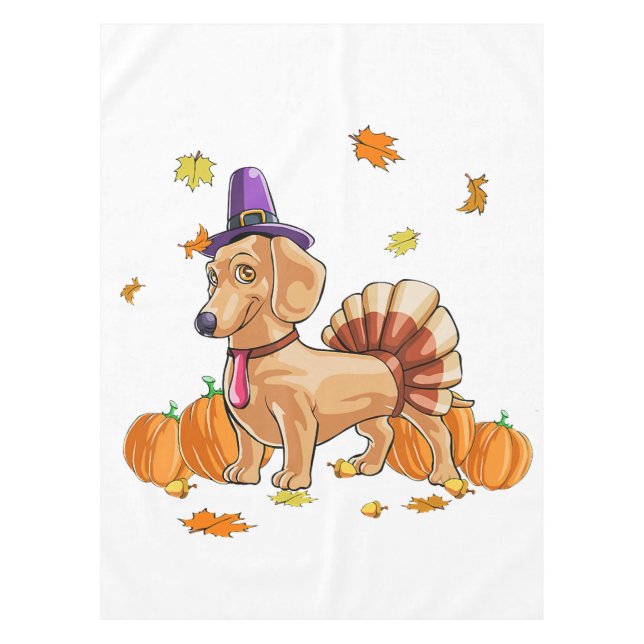 Nappe Happy Thanksgiving Dachshund Turkey Costume T Fun (Devant)